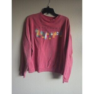 Vintage Beantown Rockport Massachusetts Nautical Buoy Sweatshirt Size S Pink EUC